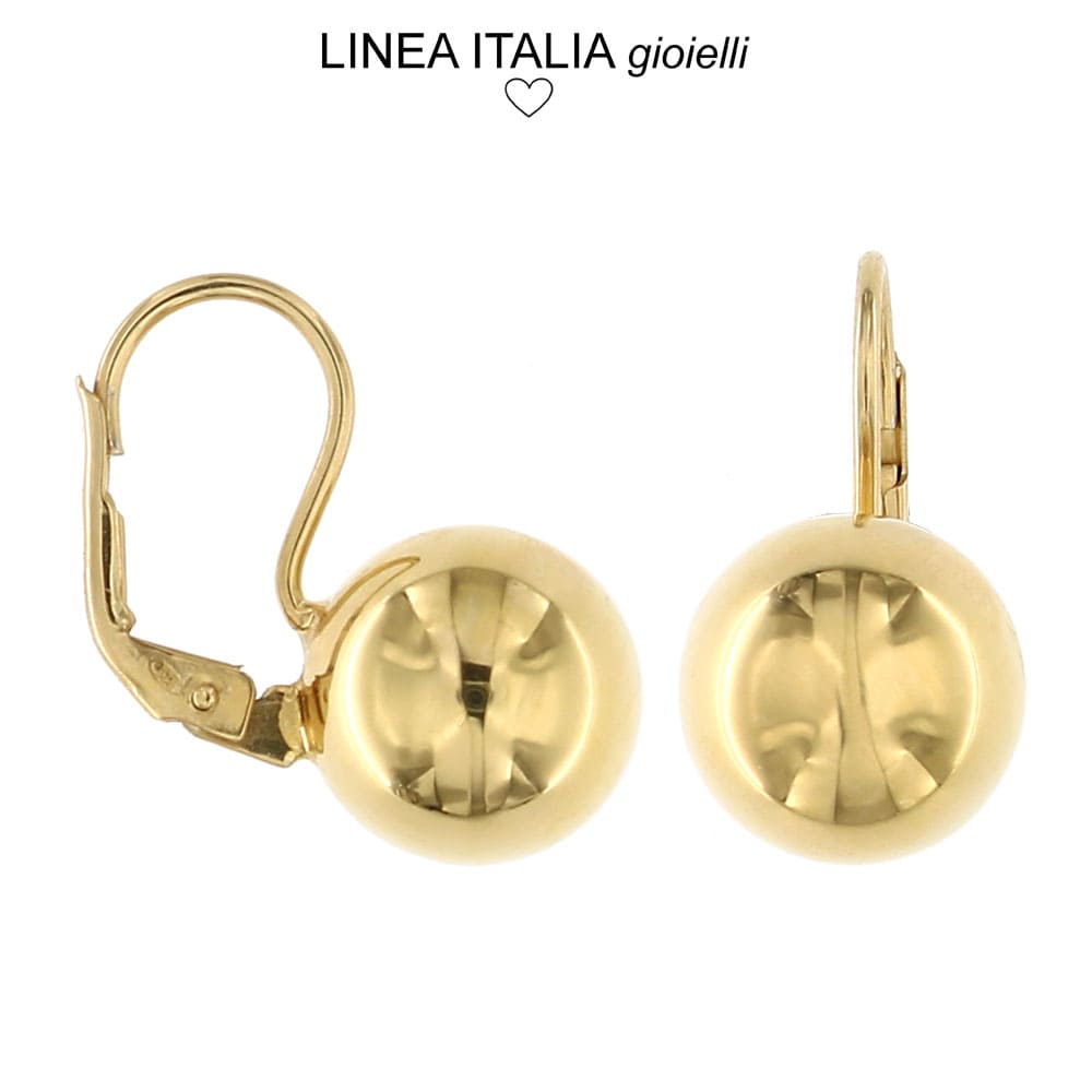 Orecchini A Sfera In Argento Sterling Placcato Oro Giallo – 2-6 Mm (Coppia, Cod. CHZ-205)