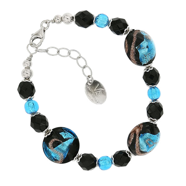 Venetiaurum - Bracciale per Donna Con Pietre Ovali In Vetro Originale Di Murano E Argento 925 - Gioiello Made In Italy certificato Venetiaurum - Bracciale per Donna Con Pietre Ovali In Vetro Originale Di Murano E Argento 925 - Gioiello Made In Italy certificato