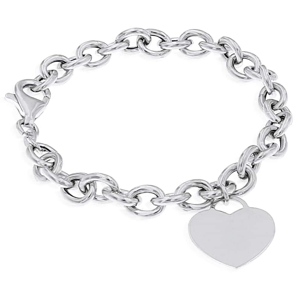 Bracciale donna Luca Barra con ciondolo cuore BK1852 - Gioielleria Bacile Bracciale donna Luca Barra con ciondolo cuore BK1852 - Gioielleria Bacile