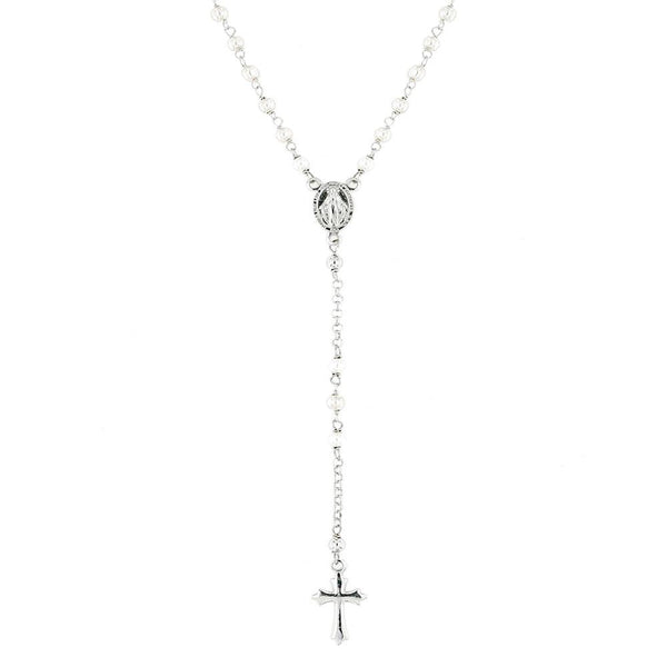 Collana Rosario in argento con perle - CL0020AG