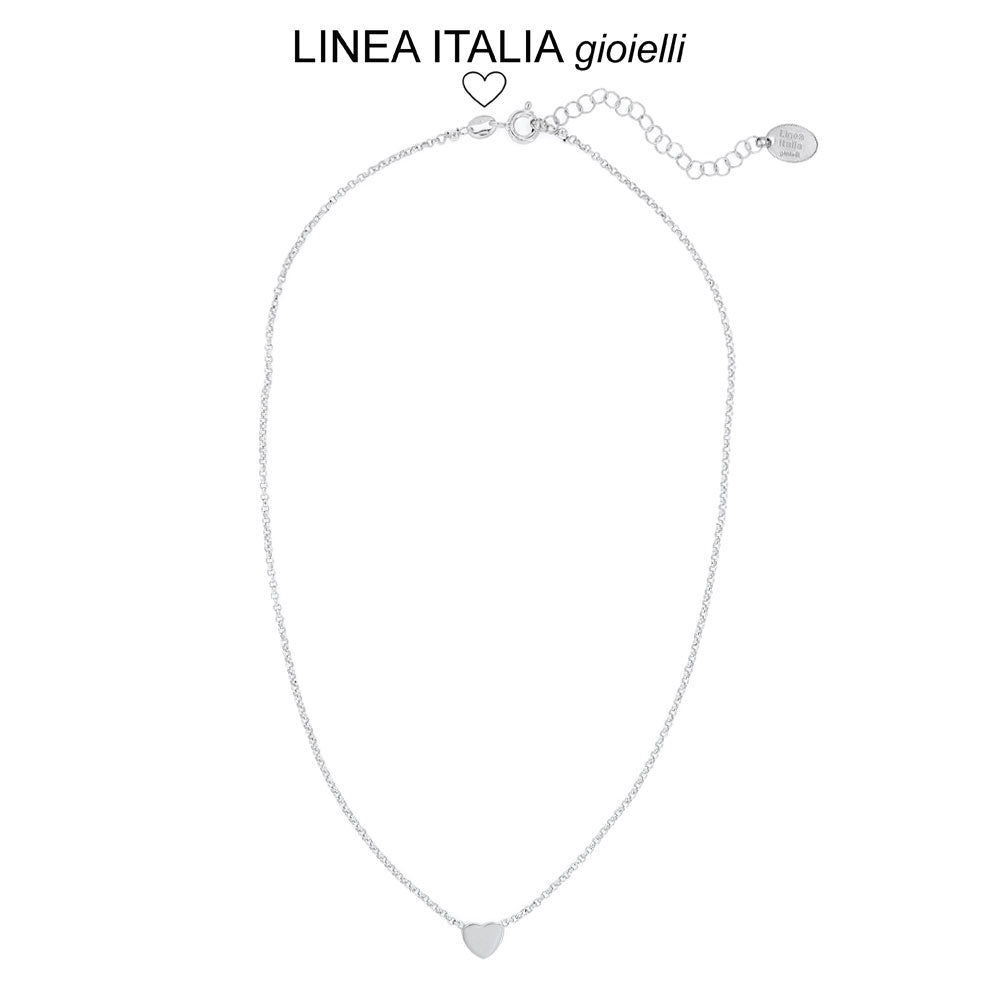 Girocollo in argento con Cuore | linea Italia