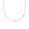 Collana ovaline argento 90cm
