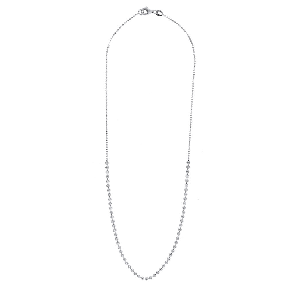 NKlaus Collana 45cm Catena A Cordoncino Con Diamanti In NKlaus Collana 45cm Catena A Cordoncino Con Diamanti In