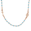 Collana donna rosario in Argento 925 e pietre Azzurre - CL0010AR | linea Italia