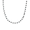 Girocollo con zirconi neri e maglie argento CL0003AG | linea Italia