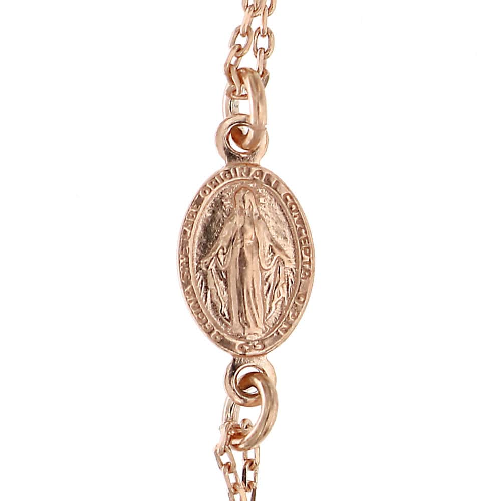 Rosario argento 925 grani bronzite 6 mm croce | vendita online su HOLYART Rosario argento 925 grani bronzite 6 mm croce | vendita online su HOLYART