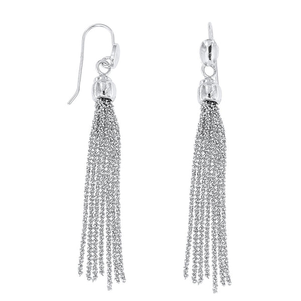 orecchini placcati argento 925 con nappa lunghi blu notte - Gioiell orecchini placcati argento 925 con nappa lunghi blu notte - Gioiell
