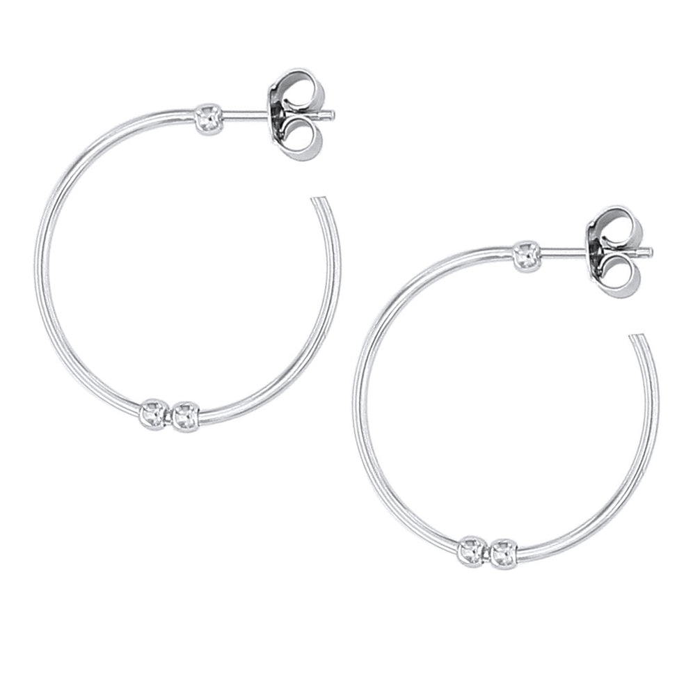 Orecchini A Cerchio Sottili GUESS Basic – Extra Large In Metallo Argento, Gioielli Donna Oversize