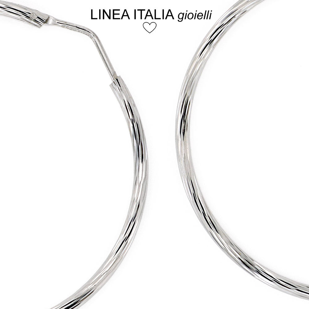 Bewenda Orecchini a cerchio in argento 925, grandi, in argento sterling 925, ipoallergenici, grandi orecchini a cerchio, diametro 40/50/60 mm, a cerchio rotondo, 40 mm, Argento, Non pietra preziosa Bewenda Orecchini a cerchio in argento 925, grandi, in argento sterling 925, ipoallergenici, grandi orecchini a cerchio, diametro 40/50/60 mm, a cerchio rotondo, 40 mm, Argento, Non pietra preziosa