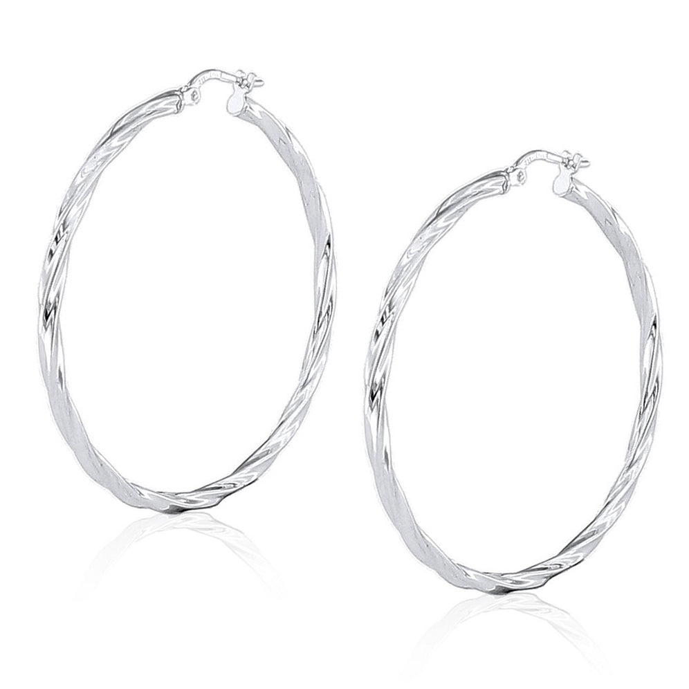 Orecchini A Cerchio In Titanio Anallergici Con Inserti Nero - Diametro 11mm, Larghezza 4mm, Ipoallergenici - 4