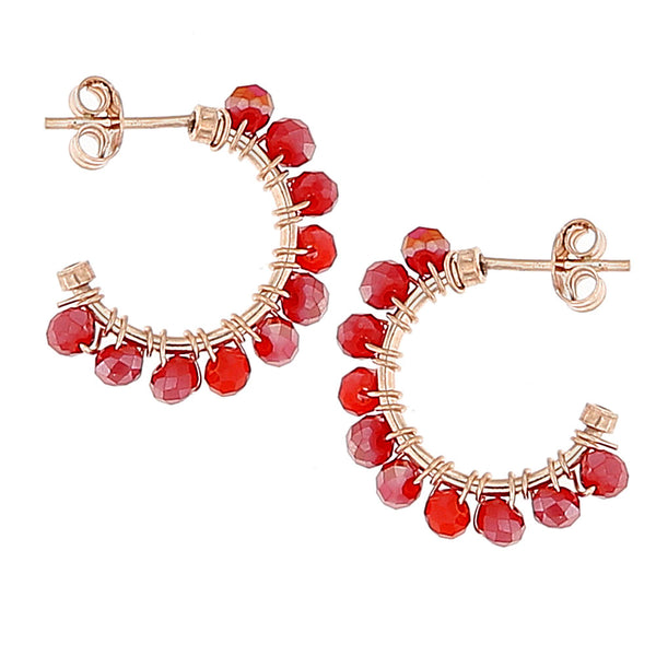Orecchini pietra rosso - Kashmiria Fashion Orecchini pietra rosso - Kashmiria Fashion