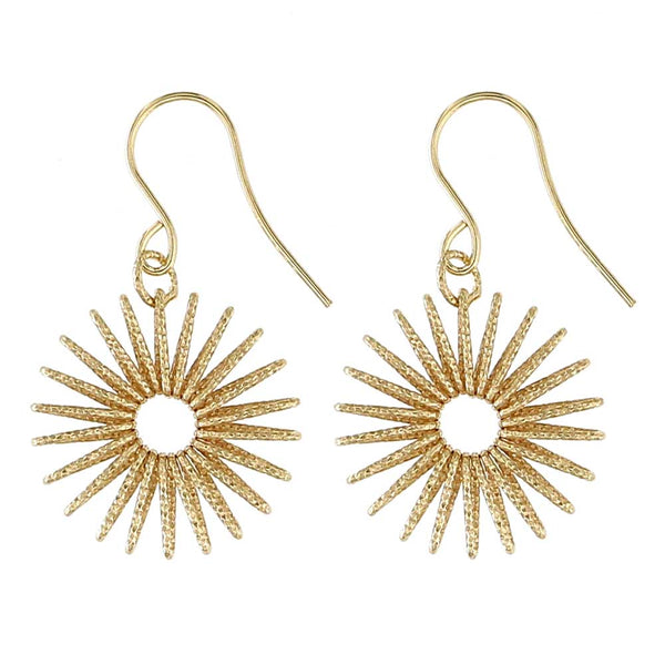 E Jewelry Sole Orecchini a Bottone da Donna in Argento Sterling 925 Placcato Oro 14K con Zirconi E Jewelry Sole Orecchini a Bottone da Donna in Argento Sterling 925 Placcato Oro 14K con Zirconi