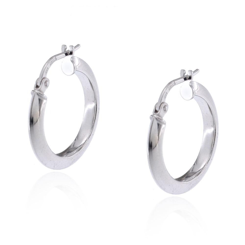 Orecchini Design a Cerchio 20mm OR0176AG – Linea Italia gioielli