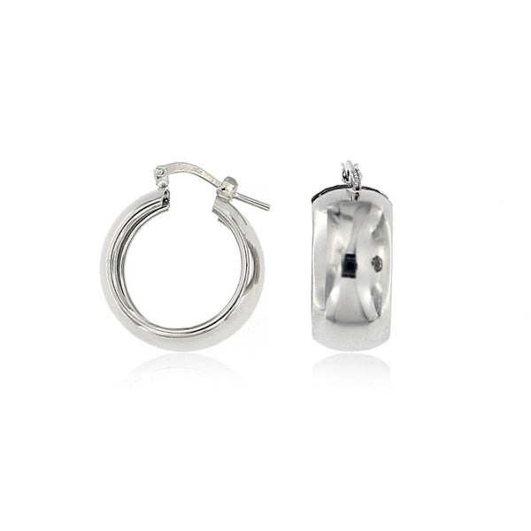Orecchini a cerchio rotondi Chunky da 20 mm, set di zirconi
