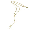 Collana rosario Y placcata oro