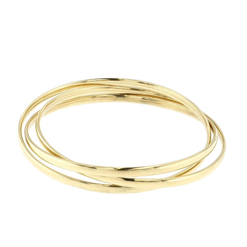 SINGULARU Bracciale Rigido Organic Sea – Acciaio Inox Placcato Oro 18K, Apertura 3 Cm, Gioiello Donna Estivo