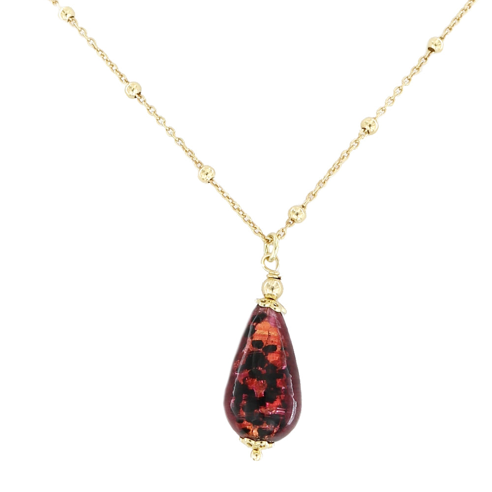 AGCA1VRD/C Collana in Vetro di Murano e Argento 925 - Murano